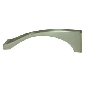 BQ Satin Nickel effect Curved Furniture pull handle Pack of 1