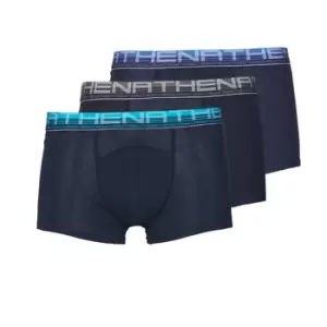 Athena COTON BIO X3 mens Boxer shorts in Blue - Sizes XXL,S,M,XL