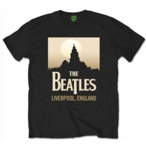 The Beatles Liverpool England Womens Blk Tshirt: XXL