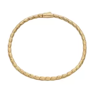 JG Signature 9ct Gold Textured Tubular Bracelet