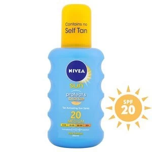 Nivea Sun Protect and Bronze Tan Activating Spray SPF20 200ml