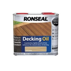 Ronseal Decking Oil Natural Clear 5 Litre