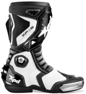 XPD XP3-S Motorcycle Boots, black-white, Size 45, black-white, Size 45