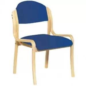 Tahara Wooden Framed Stackable Side Chair Blue 50611ET