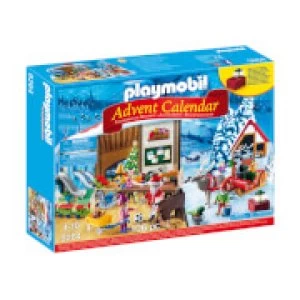 Playmobil Advent Calendar 'Santa's Workshop' with Electronic Lantern (9264)