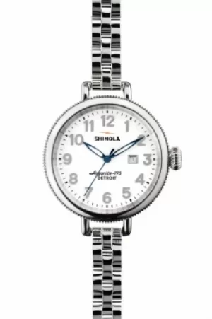 Unisex Shinola Birdy 34mm Silver Bracelet Watch S0110000206