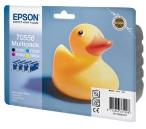 Epson Duck T0556 Black And Tri Colour Ink Cartridge