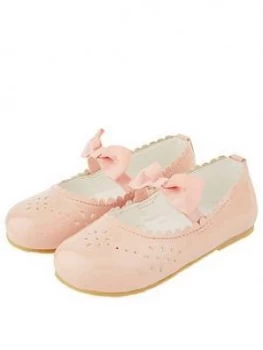 Monsoon Baby Girls Paisley Patent Walker Shoes - Pale Pink, Size 4 Younger