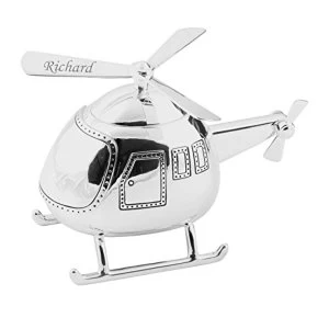 BAMBINO BY JULIANA? Silver Plated Helicopter Money Box