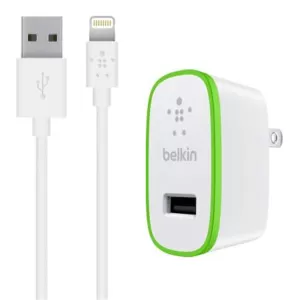 Belkin F8J040UKWHT Ultra-Fast USB Mains Charger for iPad Air iPad Mini iPhone Tablets and Smartphones