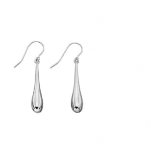 Elements Gold White Gold Elonagted Drop Earrings GE2181