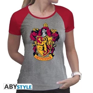 Harry Potter - Gryffindor Women'S Large T-Shirt - Grey/Red