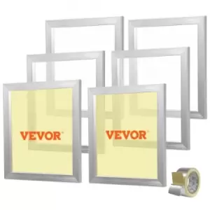 VEVOR Screen Printing Kit, 6 Pieces Aluminum Silk Screen Printing Frames, 18x20inch Silk Screen Printing Frame with 160 Count Mesh, High Tension Nylon