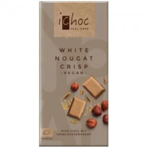 iChoc White Nougat Crisp Vegan 80g