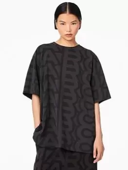 Marc Jacobs The Monogram Big T-Shirt - Black/ Charcoal