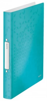 Leitz WOW 2-O Ringbinder A4 PP 25mm Ice Blue PK10
