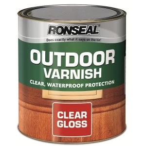 Ronseal Outdoor Varnish - Clear Gloss - 750ml