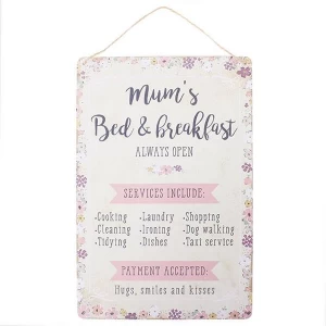 Mum's Bed & Breakfast Sign