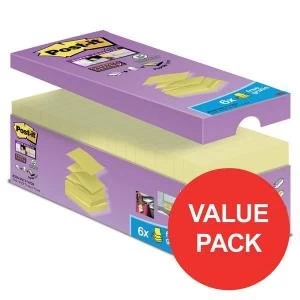 Post it 76 x 76mm Super Sticky Z Notes Super Strong Canary Yellow 20