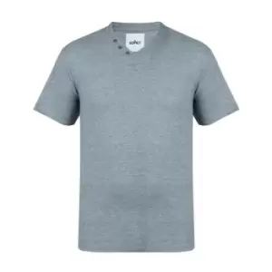 Soviet V Neck T Shirt Mens - Grey