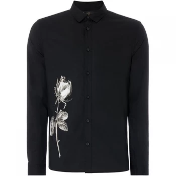 Label Lab Xray Rose Placement Shirt - Black
