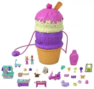 Polly Pocket Spin 'n Surprise Ice Cream Playground Playset