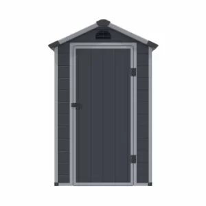 Rowlinson Airevale Plastic Apex Shed 4ft x 6ft, Dark Grey