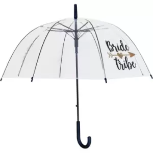 X-Brella Womens/Ladies Bride Tribe Dome Umbrella (One Size) (Clear)