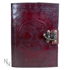 Tree Of Life Leather Embossed Journal with Lock 15x21cm