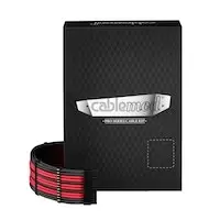 CableMod C-Series Pro ModMesh Sleeved 12VHPWR Cable Kit for Corsair RM Black Label / RMi / RMx (Black / Red)