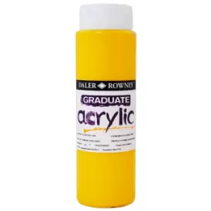 Daler Rowney 123500618 Graduate Acrylic Paint 500ml Cadmium Yellow...