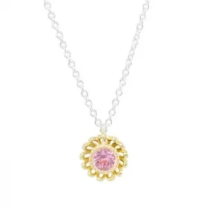 Chamilia Daisy Jacket Necklace with Rose Crystal