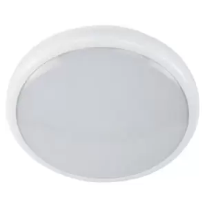 Channel Smarter Safety Milan 15W LED Emergency Round Bulkhead with Microwave Sensor and Remote Control Option - E-MILAN-MW-M3-RC