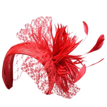 Biba Feather Burst Headband - Red
