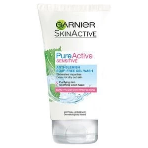 Pure Active Sensitive Anti Blemish Soap Free Face Wash 150ml