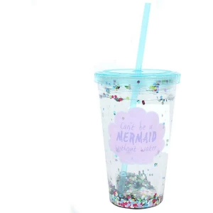 Cant be a Mermaid...Sequin Drinking Cup with Water