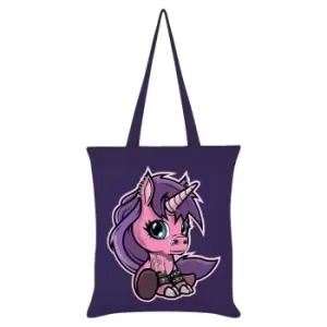Grindstore Fearless The Baby Unicorn Tote Bag (One Size) (Purple)