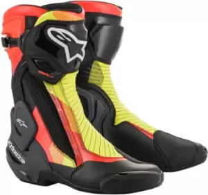 Alpinestars SMX Plus v2 Motorcycle Boots, black-red-yellow, Size 40, black-red-yellow, Size 40