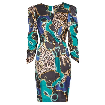 Marciano FOULARD SHORT DRESS womens Dress in Multicolour - Sizes UK 6,UK 10,UK 12,UK 14