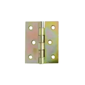 Folding Closet Cabinet Door Butt Hinge Brass Plated - Size 43 x 50mm - Pack of 20