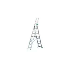 2.9M Industrial Aluminium Combination Ladder