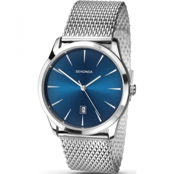Sekonda Blue And Silver Watch - 1065