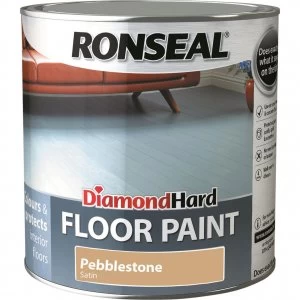Ronseal Diamond Hard Floor Paint Pebble Stone 2.5l