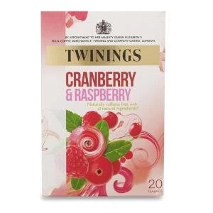 Twinings Infusion Cranberry and Raspberry Individually wrapped Tea