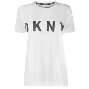DKNY Crew Logo T Shirt - White