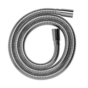 1.5m Reinforced Stainless Steel Shower Hose, 11mm Bore Silver