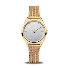 Bering Silver And Gold 'Ultra Slim' Watch - 17031-334