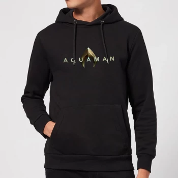 Aquaman Title Hoodie - Black - L