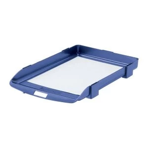 Rexel Agenda 35mm Classic Letter Tray Stackable Blue Single