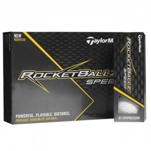 TaylorMade Rocketballz Speed Golf Balls - White